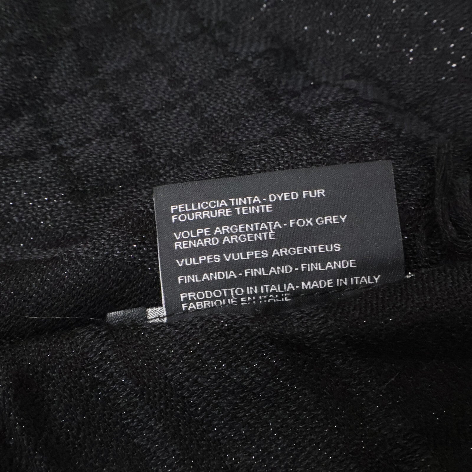 GUCCI GG-Pattern Wool x Silk Poncho with Fur Jacket