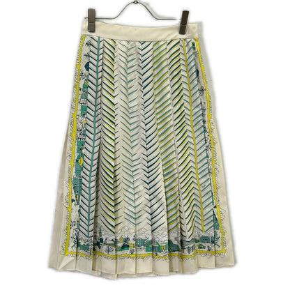 EMILIO PUCCI エミリオプッチ プッチ柄 シルク プリーツスカート スカート