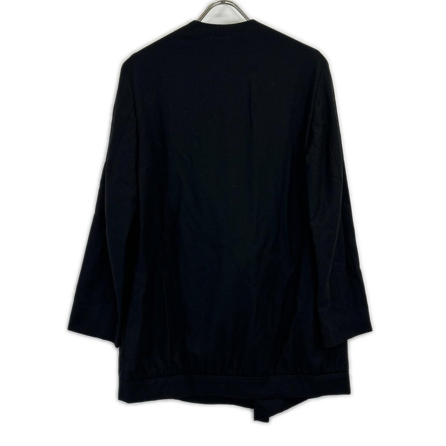 YvesSaintLaurent イヴサンローラン 06年製 168424 ブラック 前フック ノーカラー コート コート