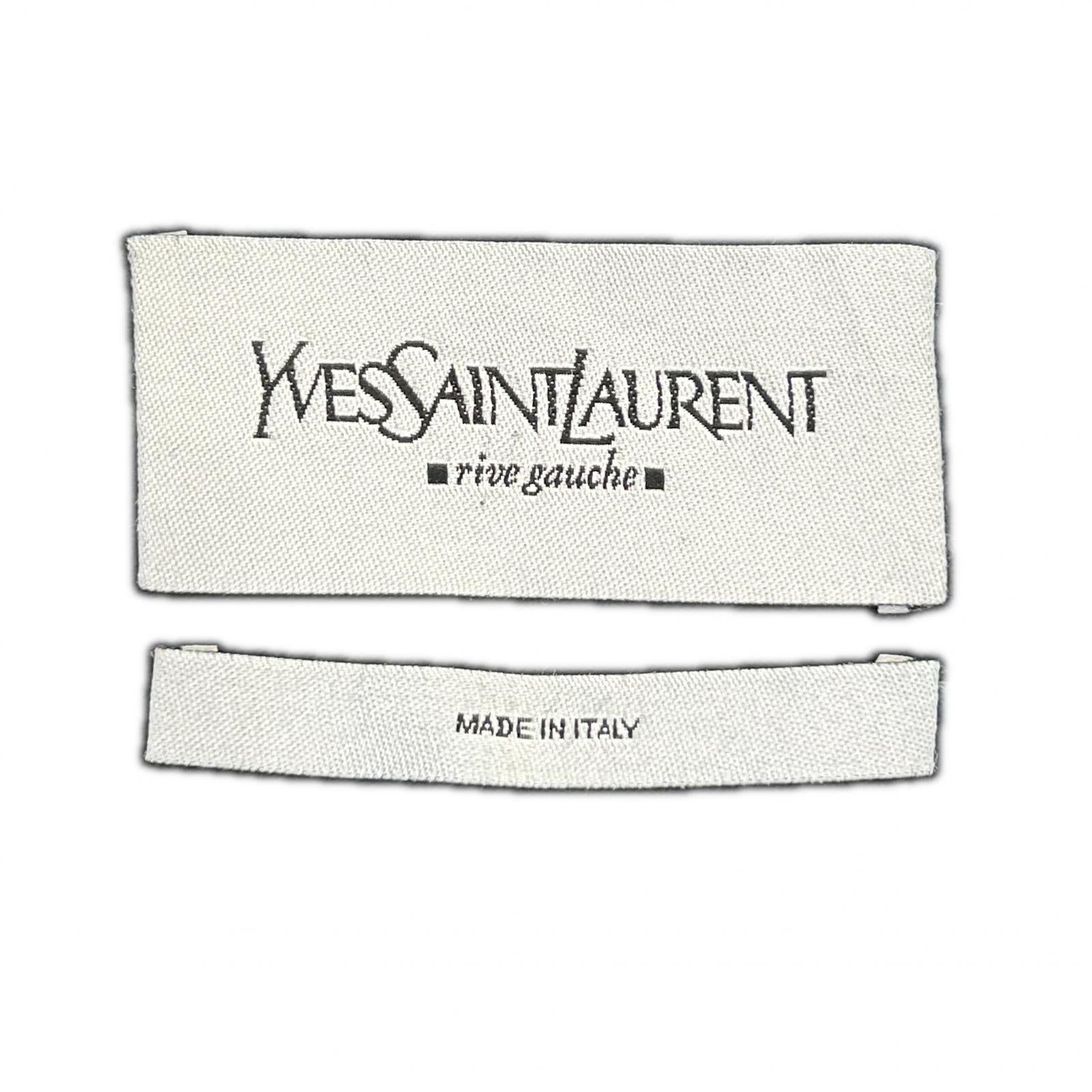 YvesSaintLaurent イヴサンローラン 06年製 168424 ブラック 前フック ノーカラー コート コート