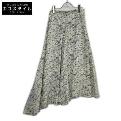 FENDI フェンディ 21年製 FQ7226 ロゴ シルク フレアスカート スカート