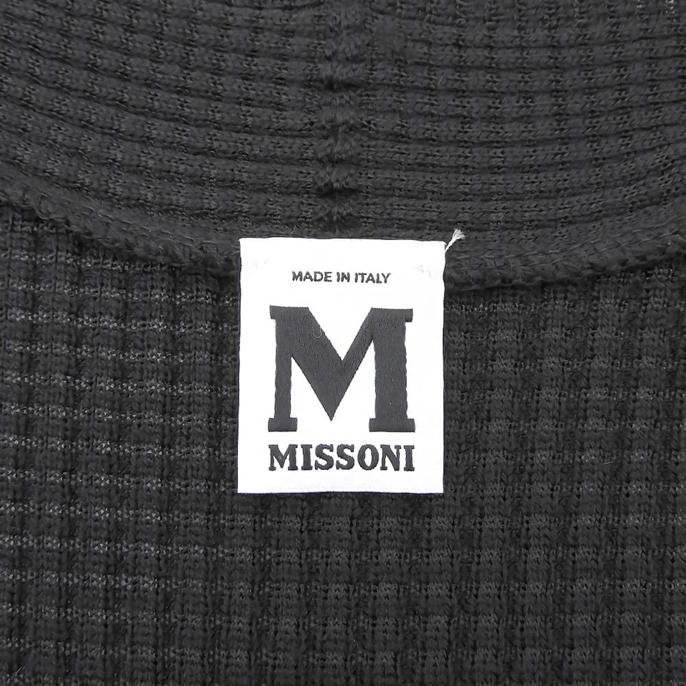 M Missoni エムミッソーニ ベルテッド カーディガン トップス レディース 黒 ブラック 38 トップス
