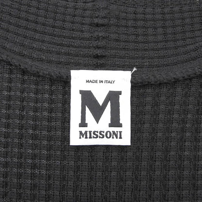 M Missoni エムミッソーニ ベルテッド カーディガン トップス レディース 黒 ブラック 38 トップス