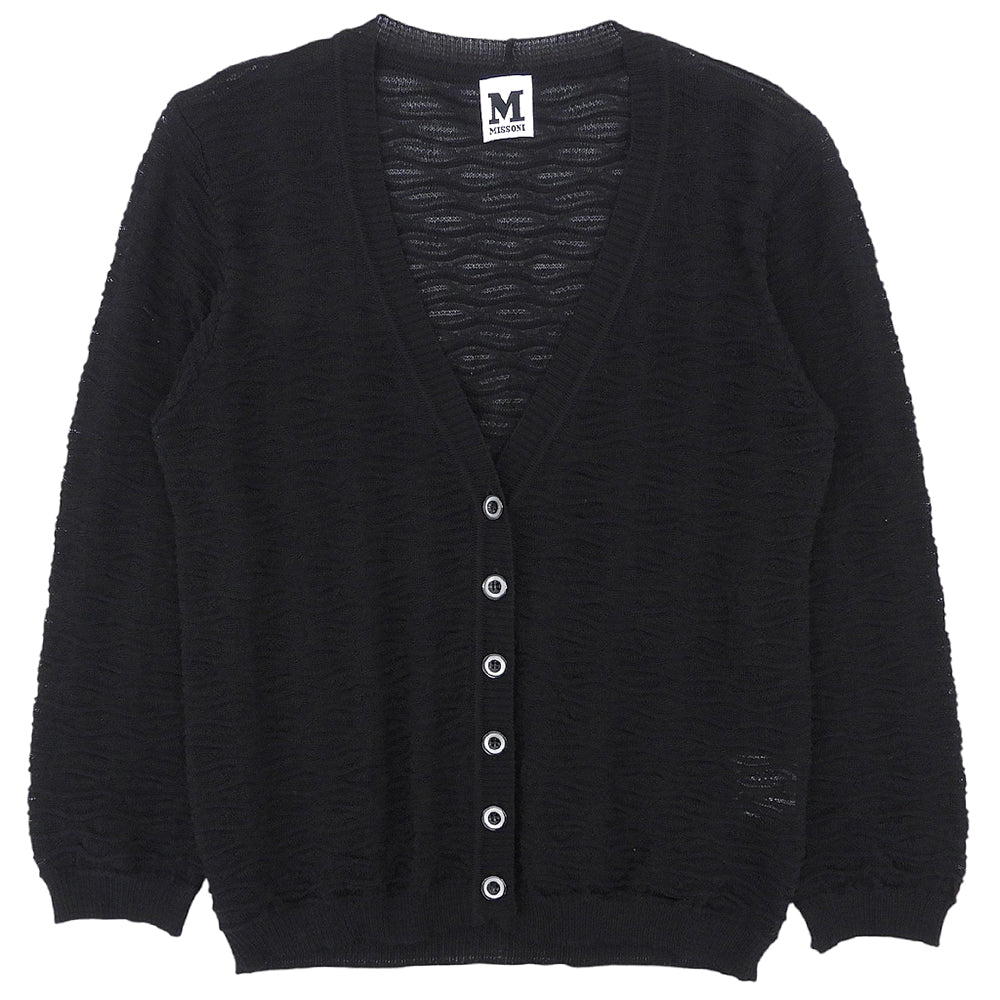 M Missoni エムミッソーニ カーディガン トップス レディース 黒 ブラック 42 トップス