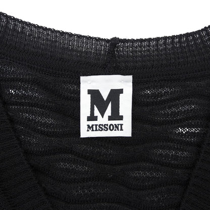 M Missoni エムミッソーニ カーディガン トップス レディース 黒 ブラック 42 トップス
