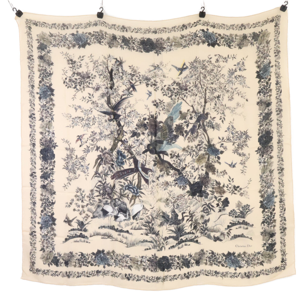 DIOR ディオール 【新品同様】25JAH140S006 JARDIN D'HIVER 140 ジャルダン ディヴェール カシミヤ ストール