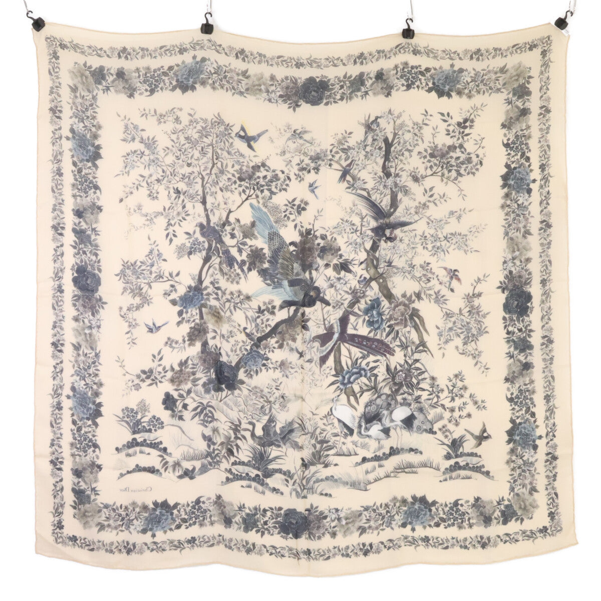 DIOR ディオール 【新品同様】25JAH140S006 JARDIN D'HIVER 140 ジャルダン ディヴェール カシミヤ ストール