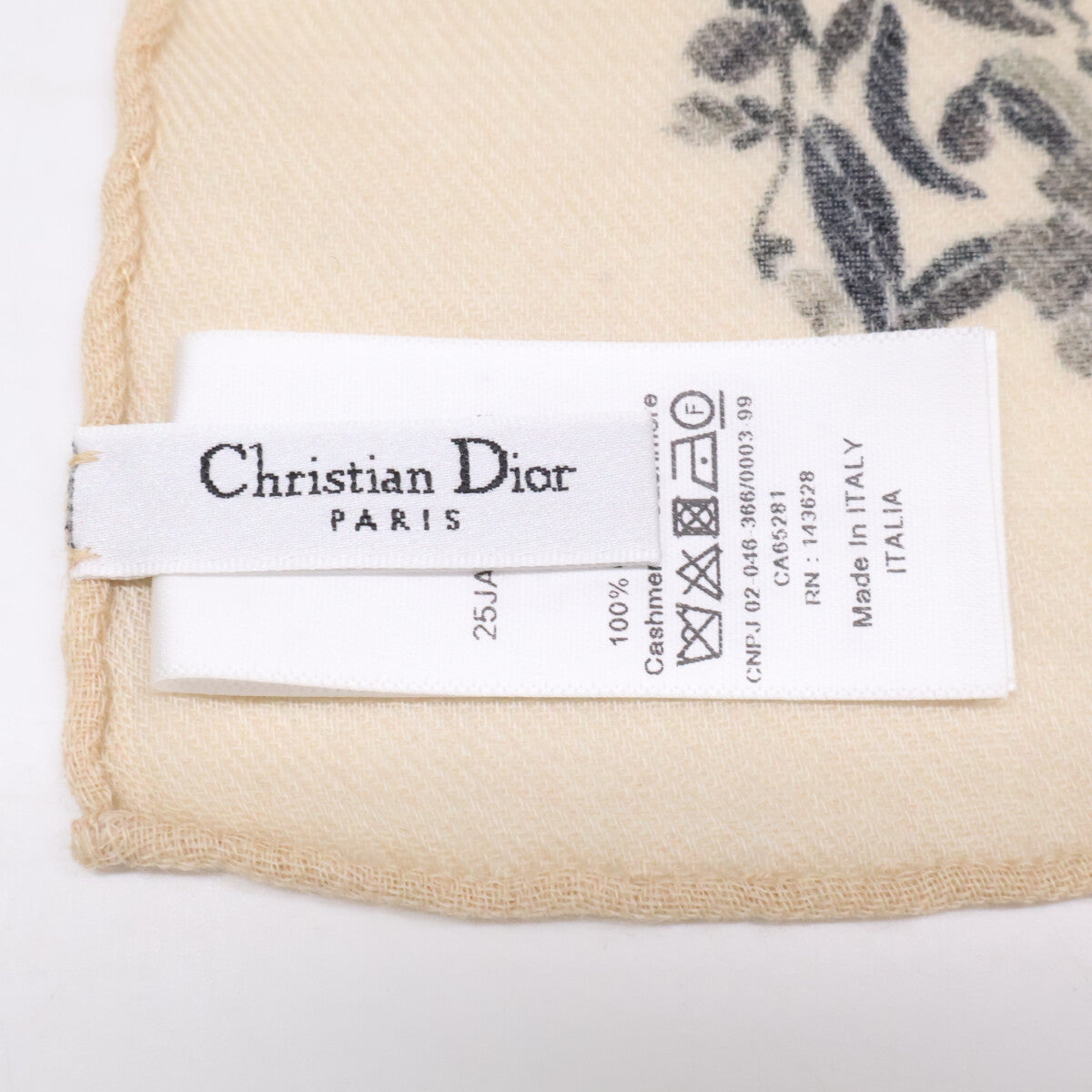 DIOR ディオール 【新品同様】25JAH140S006 JARDIN D'HIVER 140 ジャルダン ディヴェール カシミヤ ストール