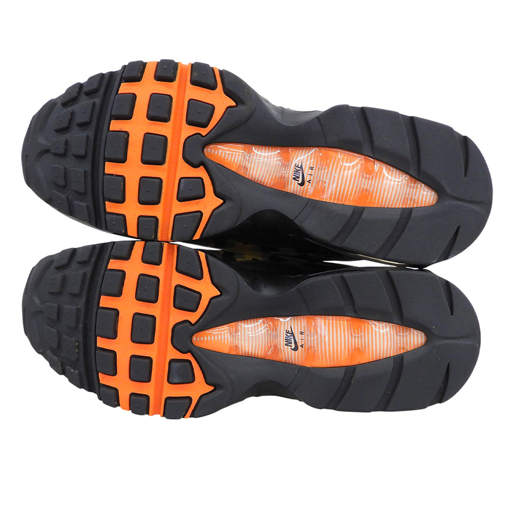 NIKE ナイキ 新品同様 エアマックス95 スニーカー シューズ メンズ ブラック×ゴールデンベージュカモフラージュ 26cm HQ1973-001 シューズ