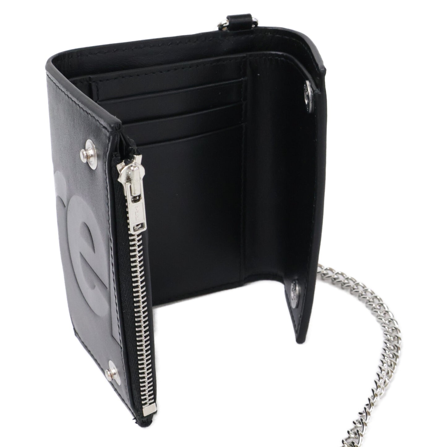 Supreme シュプリーム 【新品同様】SS26 Leather Chain Wallet レザーチェーンウォレット 二つ折り財布（小銭入れあり）