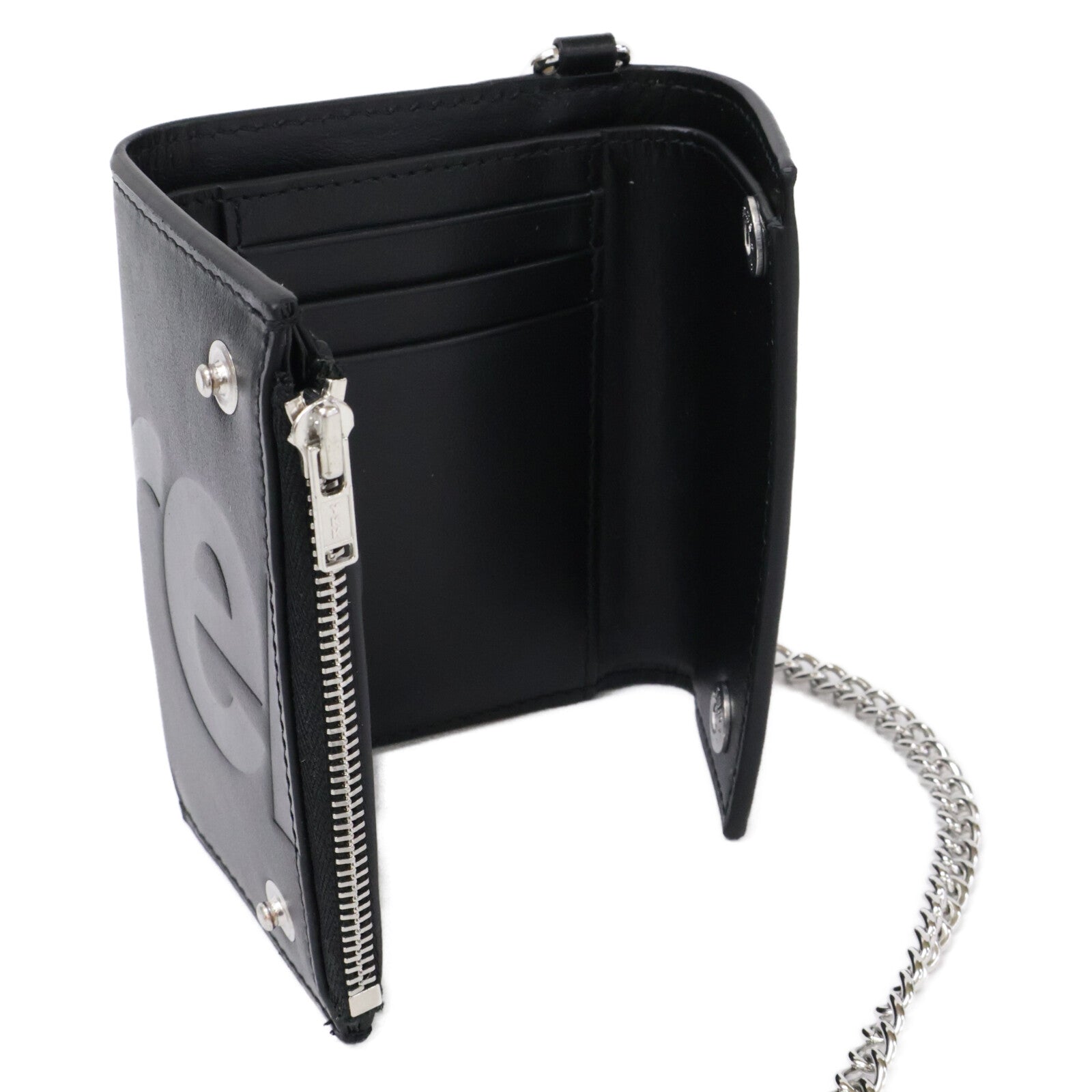 Supreme シュプリーム 【新品同様】SS26 Leather Chain Wallet レザーチェーンウォレット 二つ折り財布（小銭入れあり）