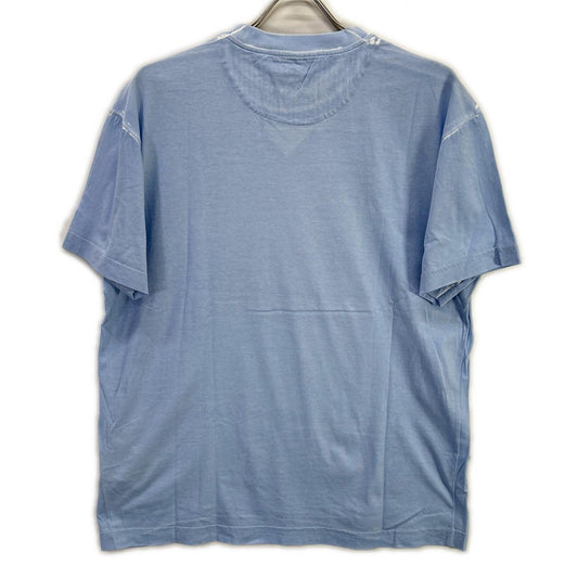 PRADA プラダ UJB489 トライアングルロゴ アメリカンコミックプリント ブルー Tシャツ トップス