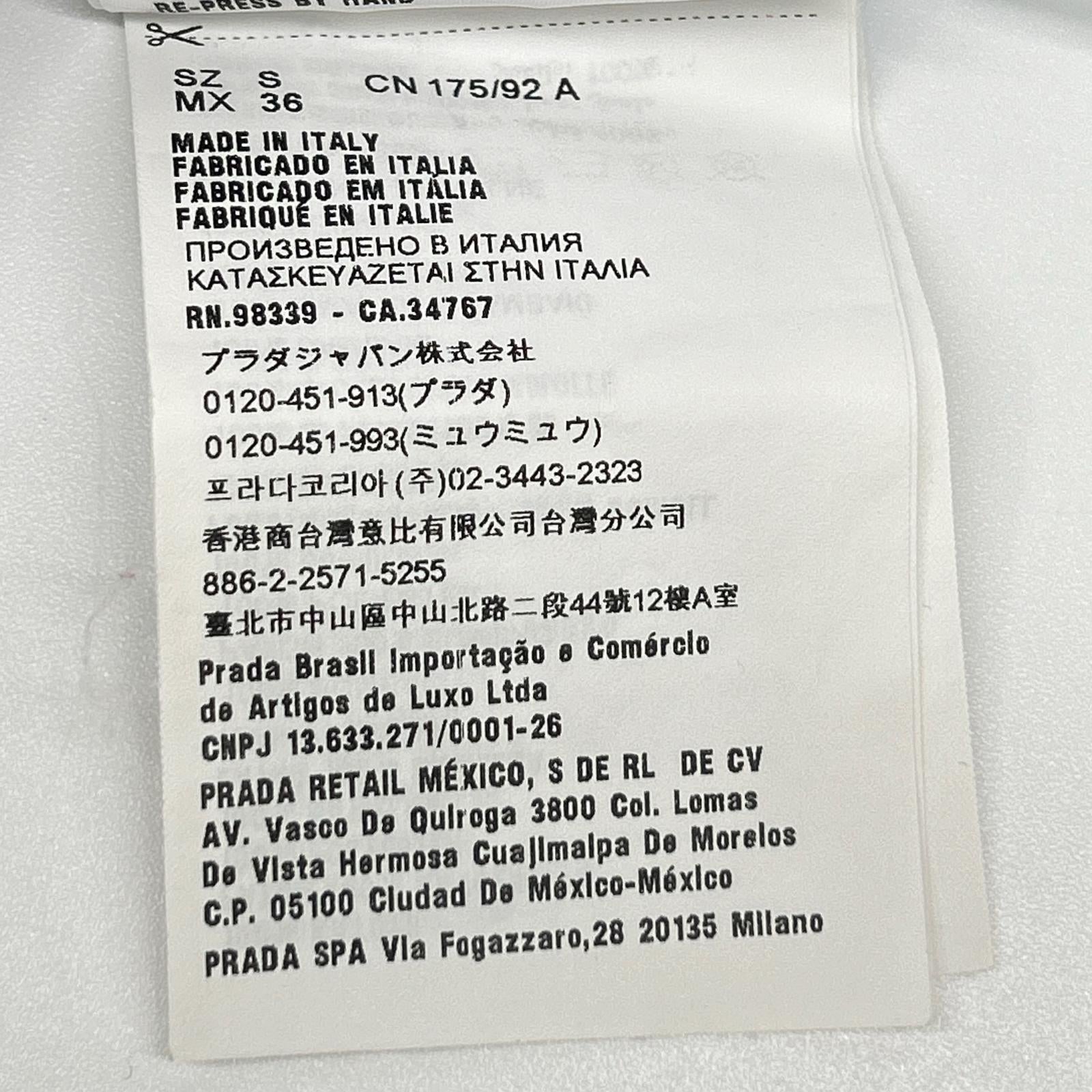 PRADA プラダ UJB489 トライアングルロゴ アメリカンコミックプリント ブルー Tシャツ トップス