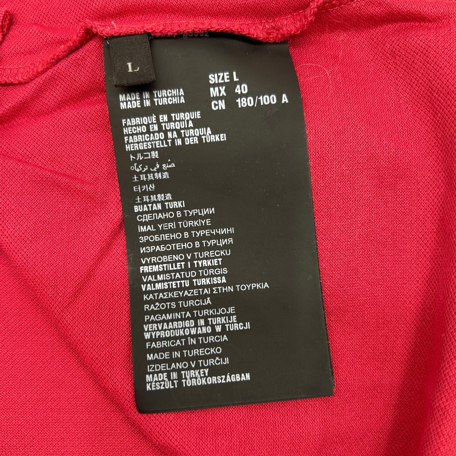 PRADA プラダ トライアングルロゴ レッド ポロシャツ トップス