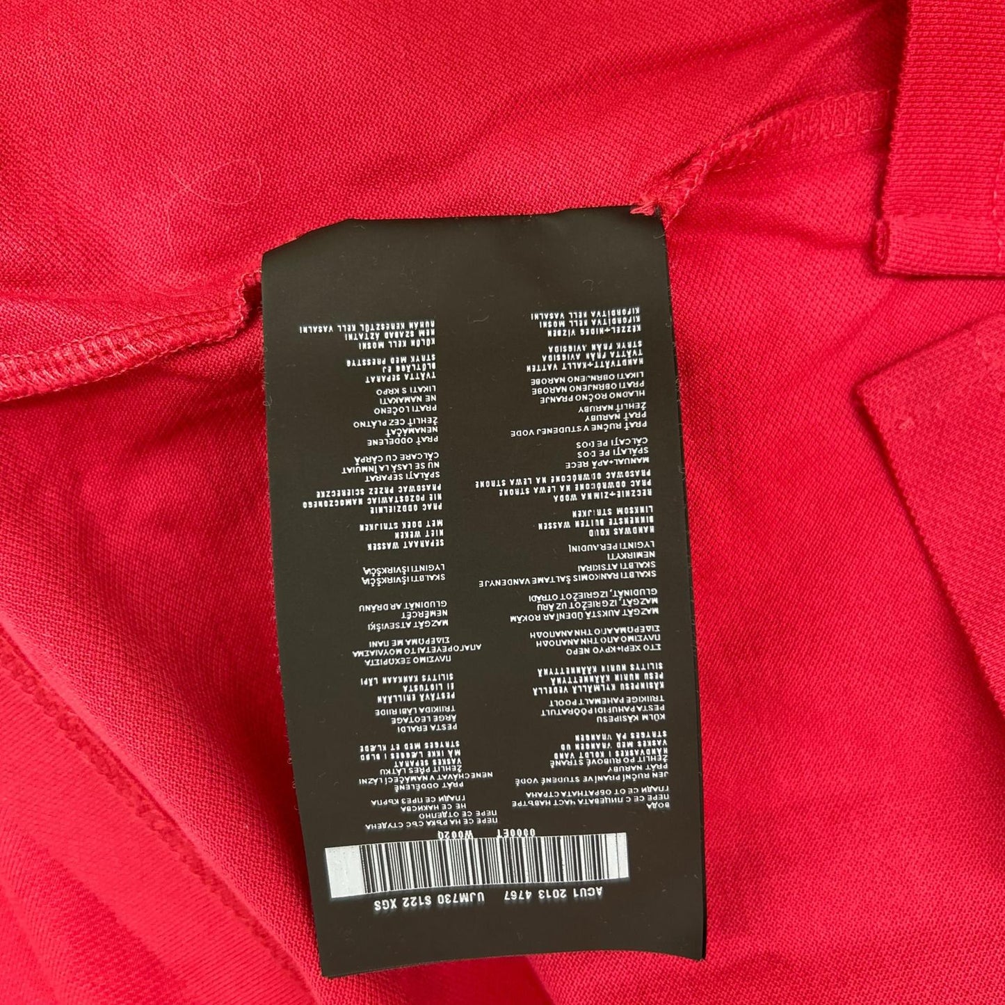 PRADA プラダ トライアングルロゴ レッド ポロシャツ トップス