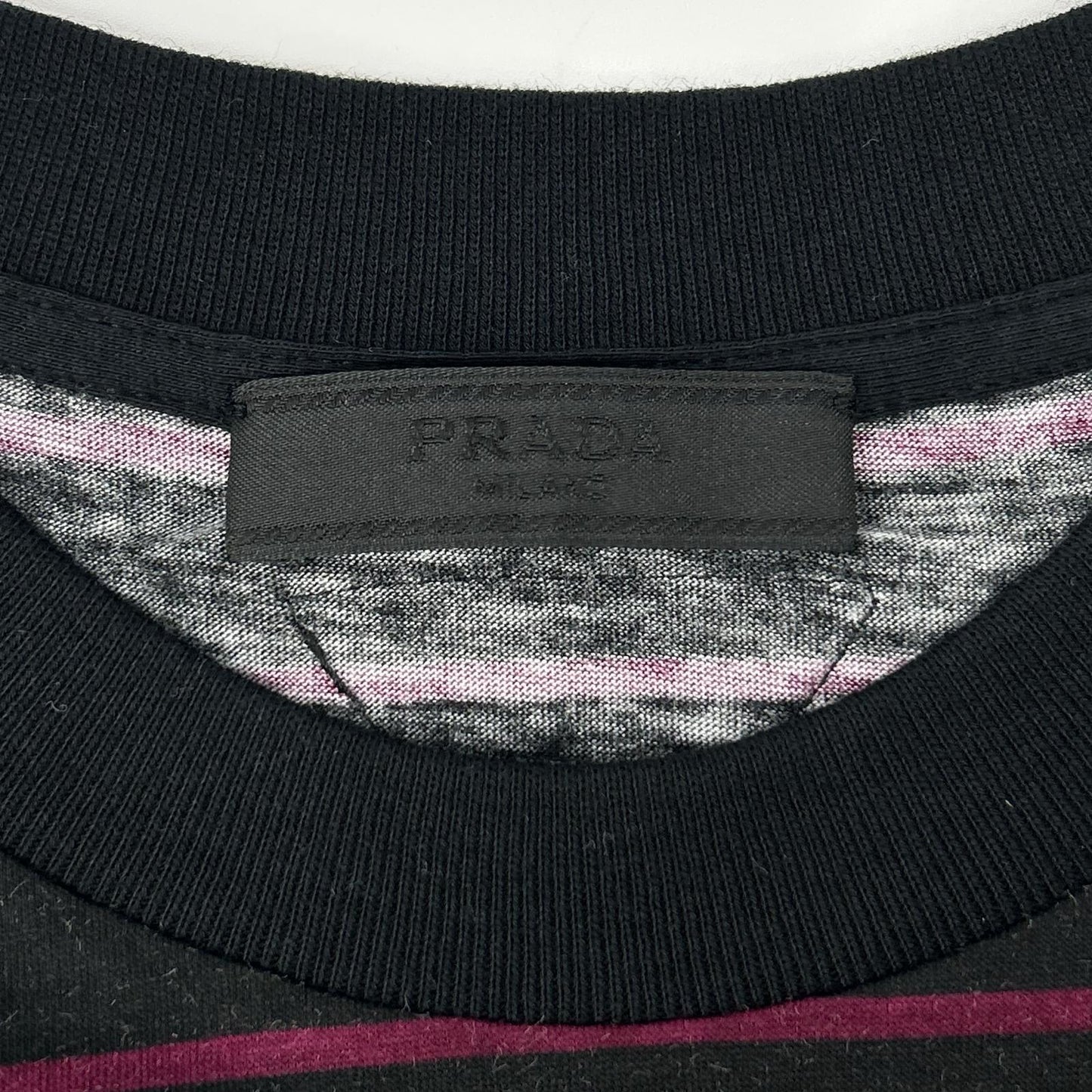 PRADA プラダ UJN330 バニーデジタルプリント トライアングルロゴ クルーネックTシャツ トップス
