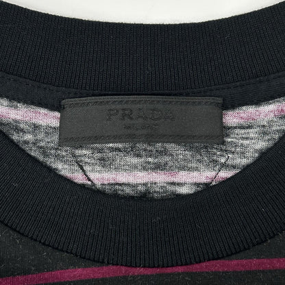 PRADA プラダ UJN330 バニーデジタルプリント トライアングルロゴ クルーネックTシャツ トップス