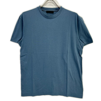 PRADA プラダ UJM572 ブルー トライアングルロゴ クルーネックTシャツ トップス
