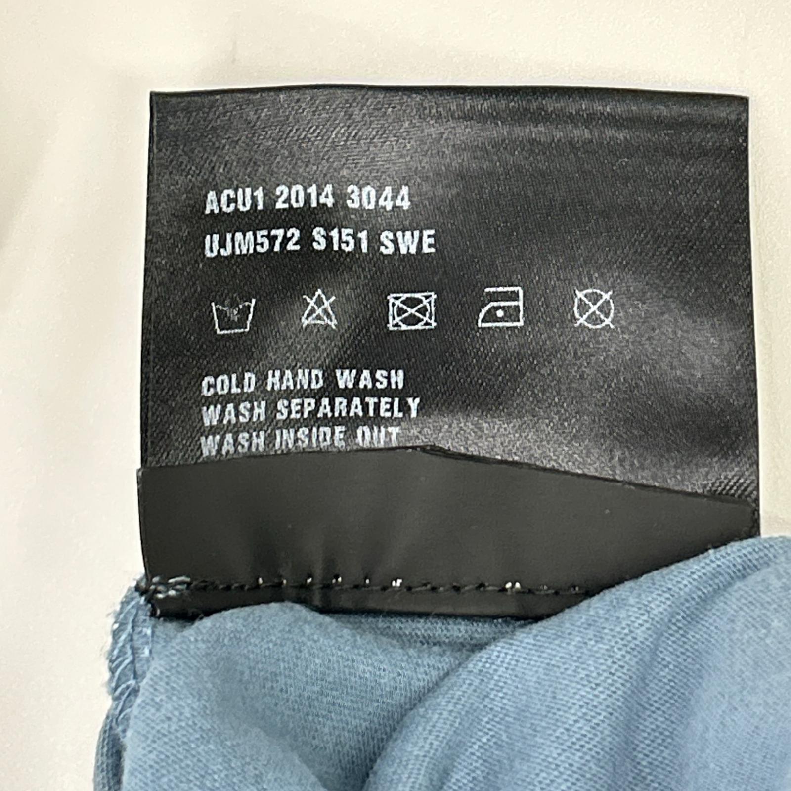 PRADA プラダ UJM572 ブルー トライアングルロゴ クルーネックTシャツ トップス