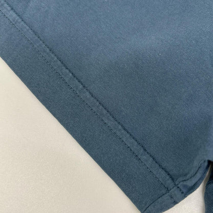 PRADA プラダ UJM572 ブルー トライアングルロゴ クルーネックTシャツ トップス