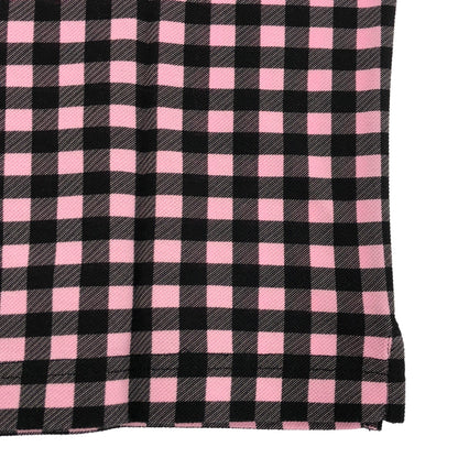 PRADA プラダ UJM730 ピンク ギンガムチェック トライアングルロゴ ポロシャツ トップス