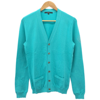 GUCCI グッチ 216268 ブルー クレストロゴ コットンニットカーディガン トップス
