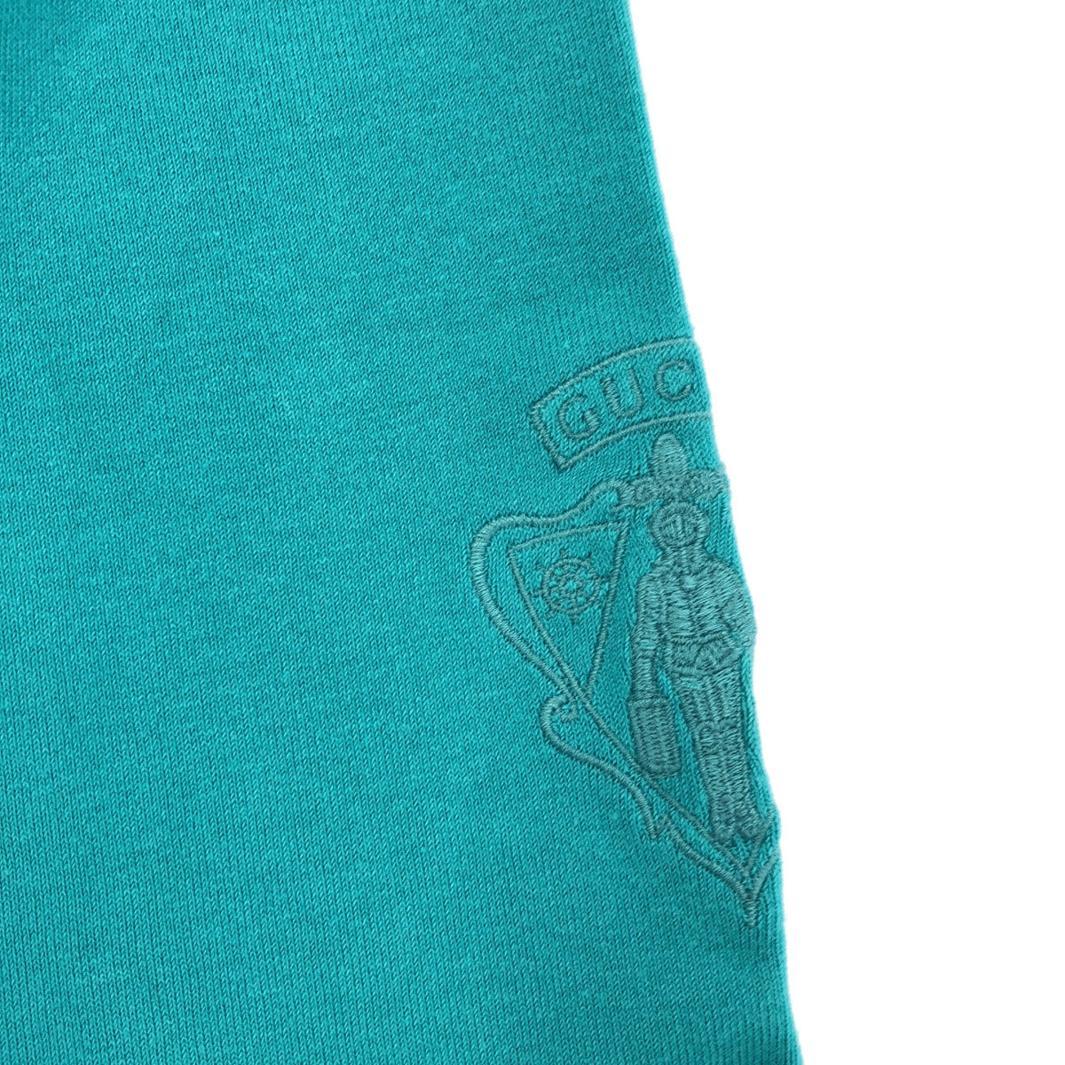GUCCI グッチ 216268 ブルー クレストロゴ コットンニットカーディガン トップス
