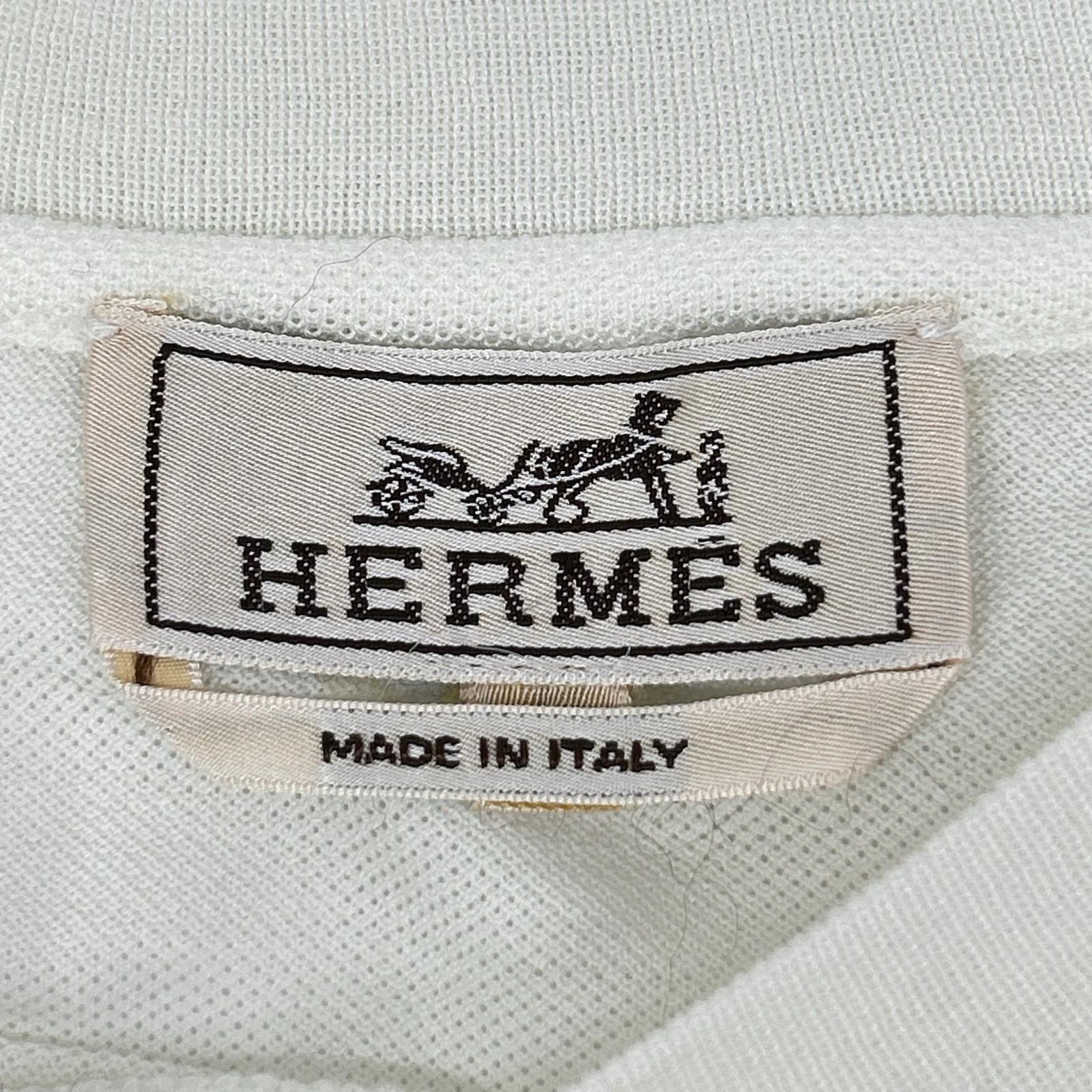 HERMES エルメス sh093 H刺繍 ポケット カノコTシャツ トップス