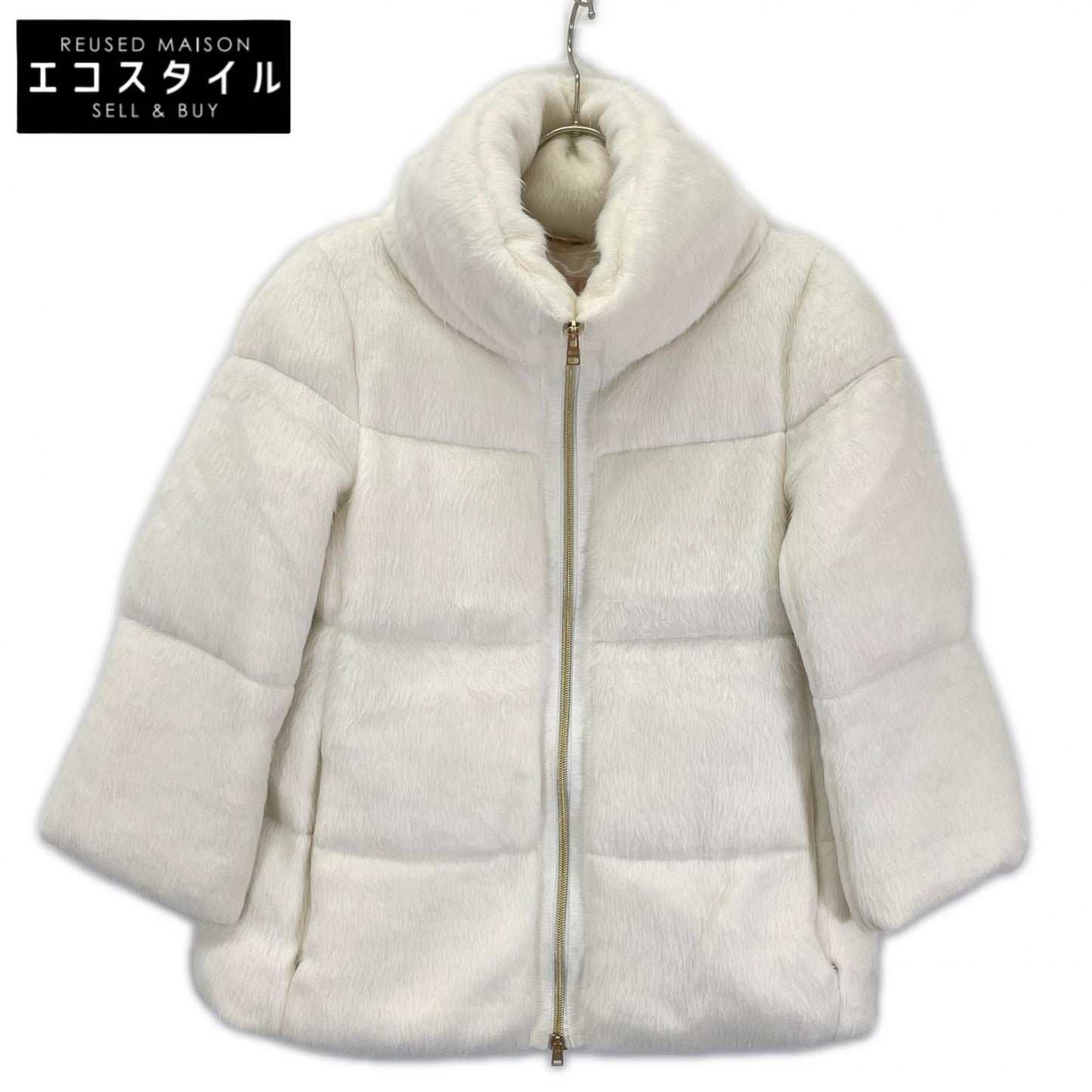 HERNO ヘルノ PI067DR ホワイト Resort エコファー ダウンジャケット ジャケット