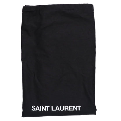 SAINT LAURENT PARIS サンローランパリ 新品同様 780096 24年製 リヴ・ゴーシュ カバ ロゴ刺繍 キャンバス トートバッグ