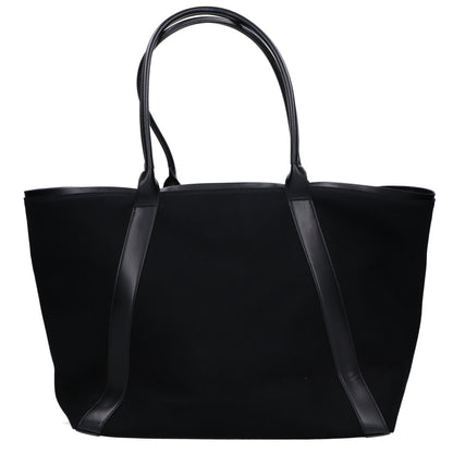 SAINT LAURENT PARIS サンローランパリ 新品同様 780096 24年製 リヴ・ゴーシュ カバ ロゴ刺繍 キャンバス トートバッグ