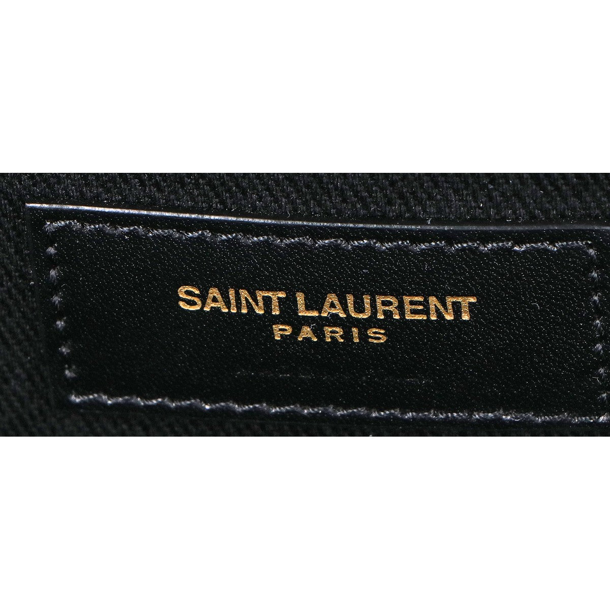 SAINT LAURENT PARIS サンローランパリ 新品同様 780096 24年製 リヴ・ゴーシュ カバ ロゴ刺繍 キャンバス トートバッグ