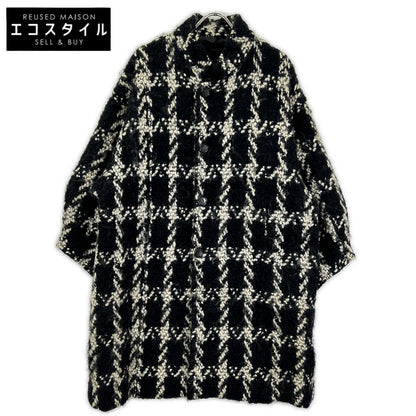 COMMEdesGARCONS コムデギャルソン 80s GC-050220 ブラック ハウンドトゥース ウール オーバーコート コート