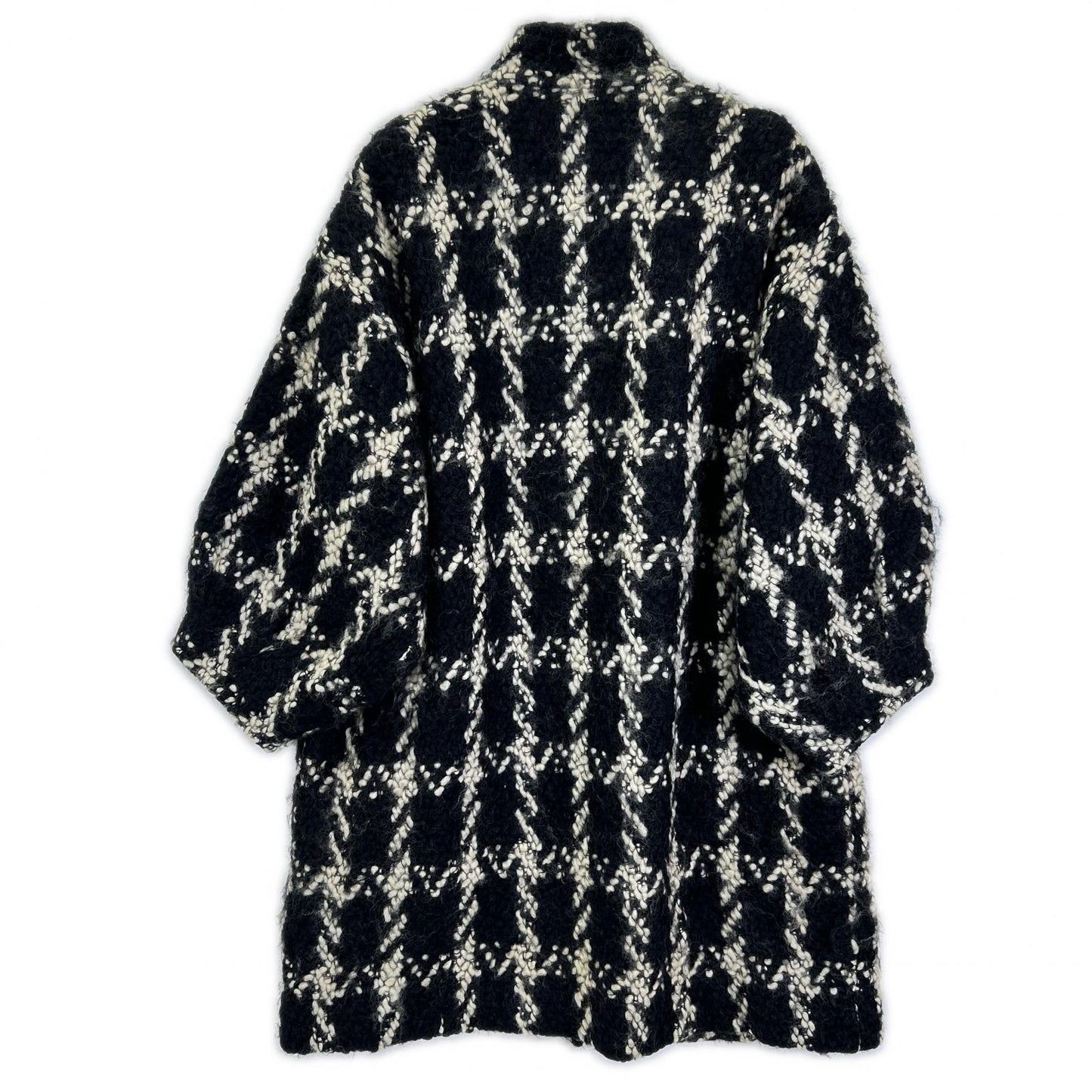 COMMEdesGARCONS コムデギャルソン 80s GC-050220 ブラック ハウンドトゥース ウール オーバーコート コート