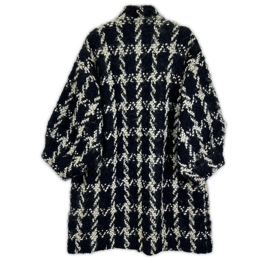 COMMEdesGARCONS コムデギャルソン 80s GC-050220 ブラック ハウンドトゥース ウール オーバーコート コート