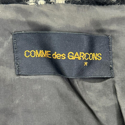COMMEdesGARCONS コムデギャルソン 80s GC-050220 ブラック ハウンドトゥース ウール オーバーコート コート