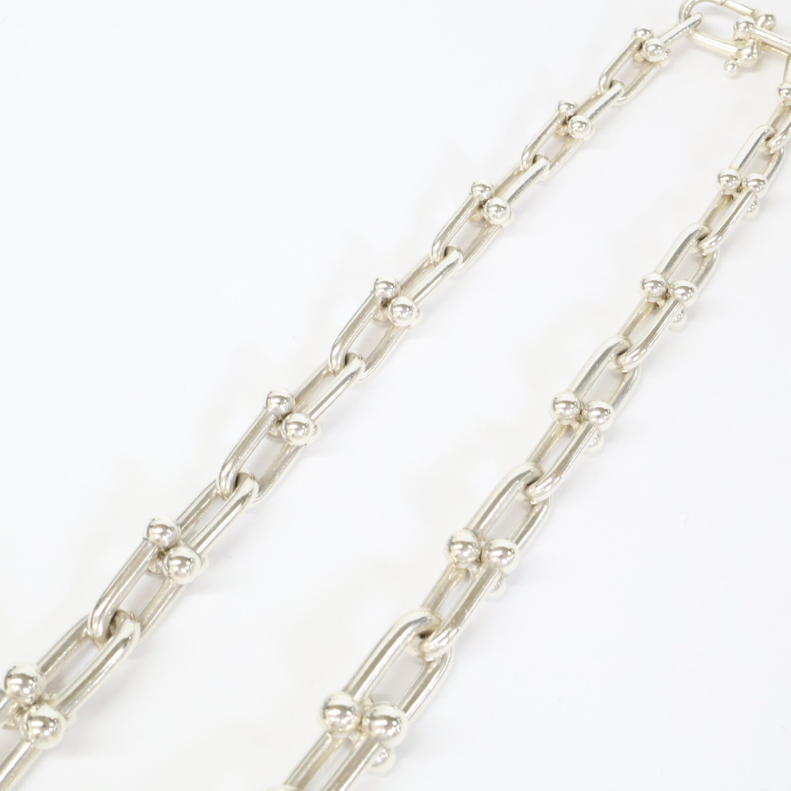 TIFFANY&Co. ティファニー AG925 96.8g ハードウェア グラジュエイテッド リンク ネックレス ネックレス