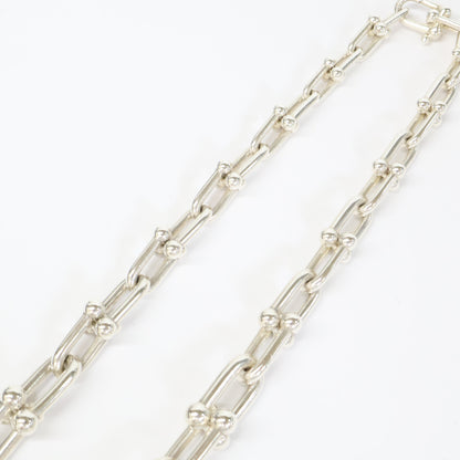 TIFFANY&Co. ティファニー AG925 96.8g ハードウェア グラジュエイテッド リンク ネックレス ネックレス