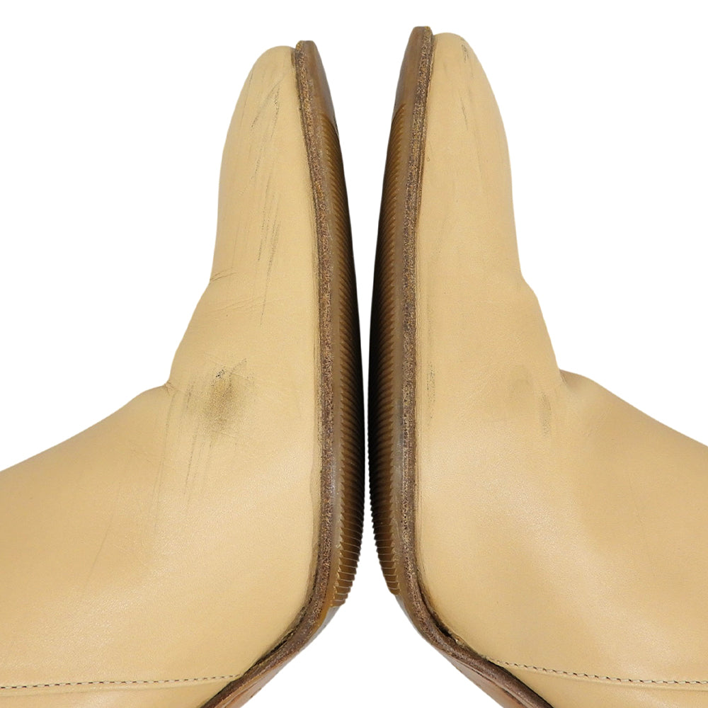 TANINO CRISCI タニノクリスチー シングルストラップベルト ロングブーツ シューズ レディース ベージュ 36 1/2 シューズ