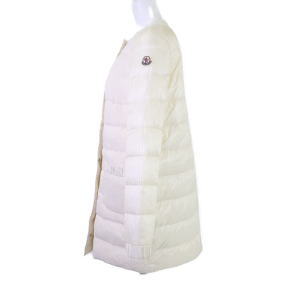 MONCLER モンクレール VEULETTES ツイード切替 ノーカラーダウン コート