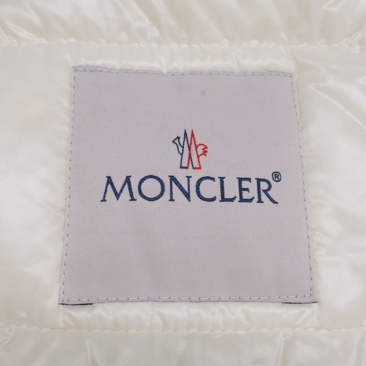 MONCLER モンクレール VEULETTES ツイード切替 ノーカラーダウン コート