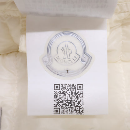 MONCLER モンクレール VEULETTES ツイード切替 ノーカラーダウン コート