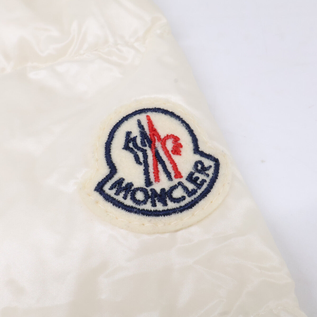 MONCLER モンクレール VEULETTES ツイード切替 ノーカラーダウン コート
