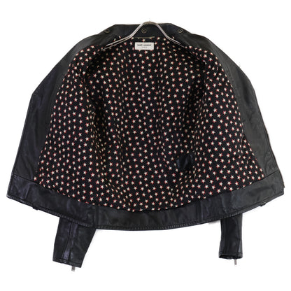 SAINT LAURENT PARIS サンローランパリ 【美品/国内正規】560912 Y5RD2 カーフスキン モーターサイクルジャケット/ダブルライダースジャケット ジャケット