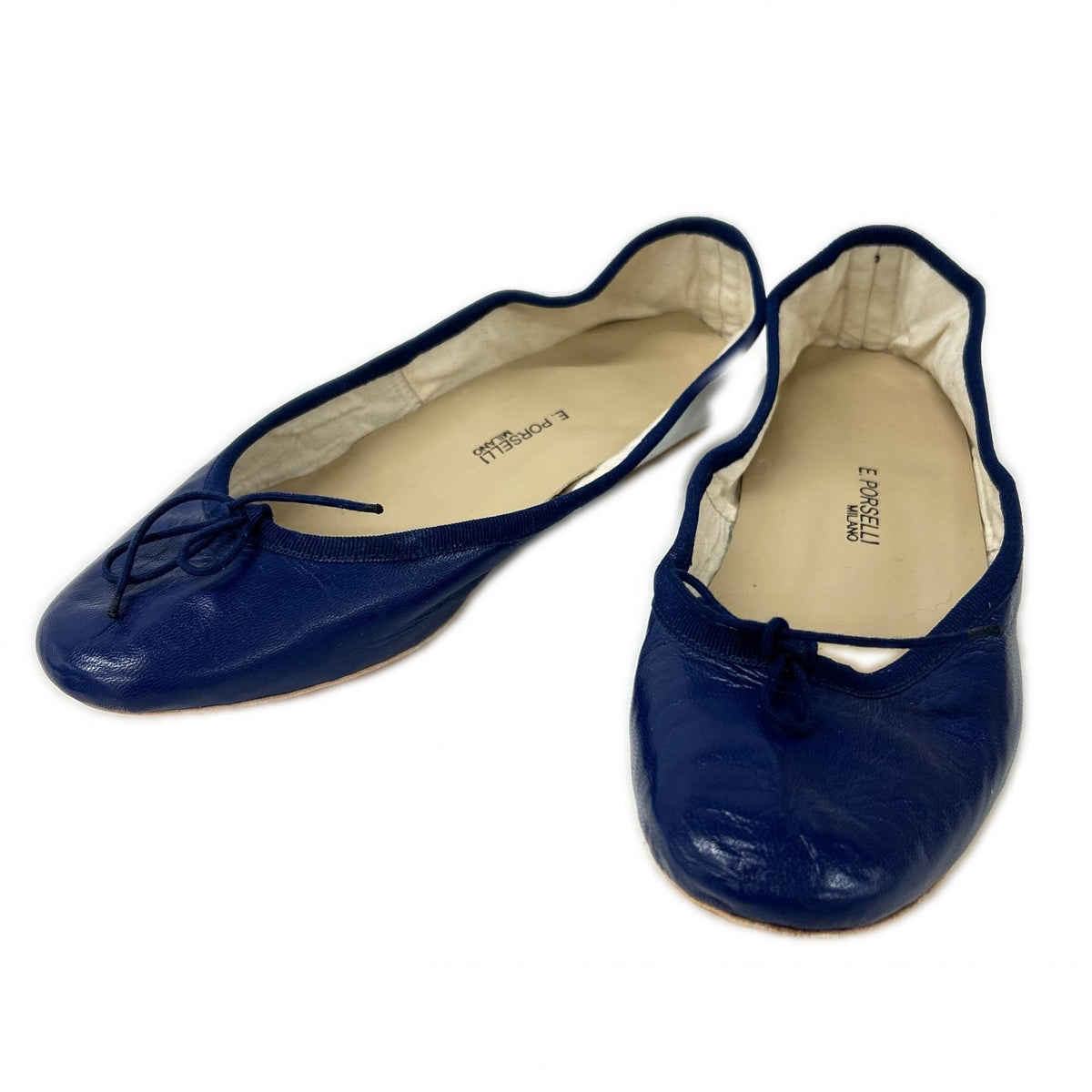 PORSELLI Porselli [Like new] two-tone leather ballet shoes shoes