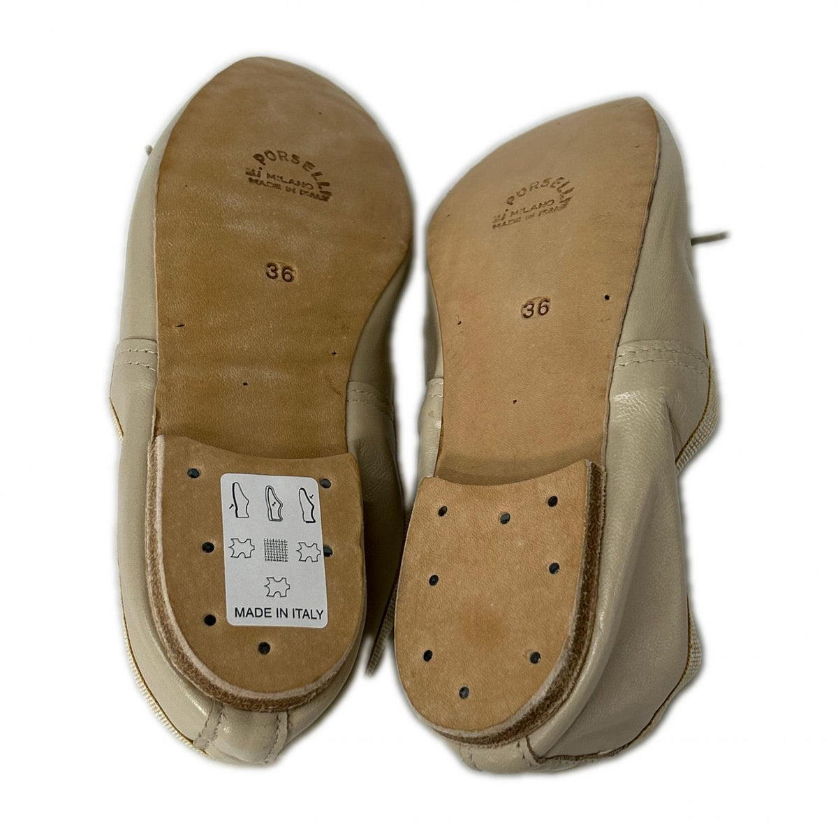 PORSELLI ポルセリ 【新品同様】leather ballet shoes shoes