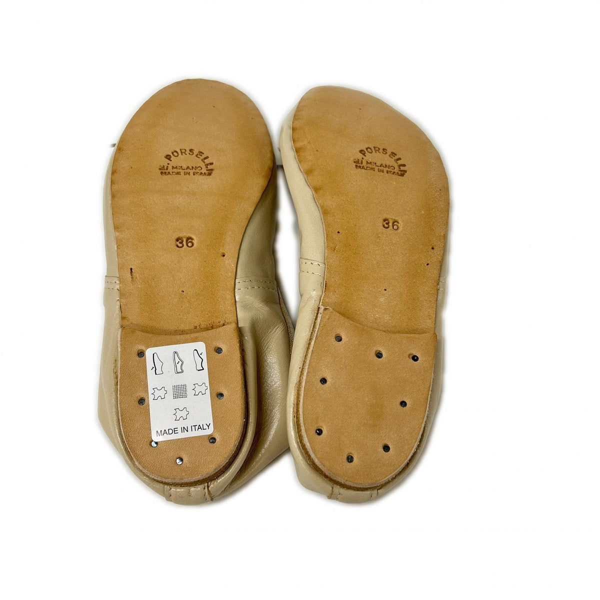 PORSELLI ポルセリ 【新品同様】leather ballet shoes shoes