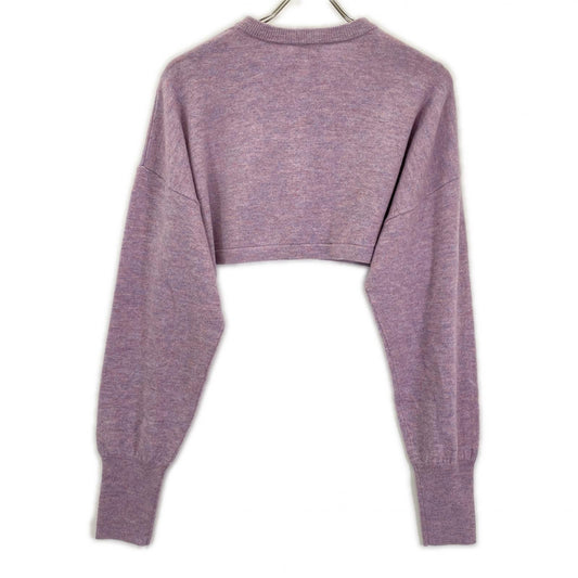 VillD Villed 5957080 Pink Cropped Knit Cardigan Top