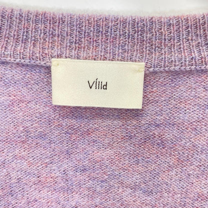 VillD ヴィルド 5957080 ピンク ショート丈ニットカーディガン トップス