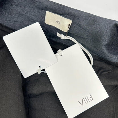 VillD ヴィルド 5951050 ブラック コーディングエンブロイダリー ノーカラーコート コート